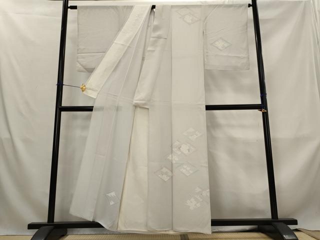 平和屋着物*夏物 訪問着 絽 花菱文 正絹 逸品 AABL6286st