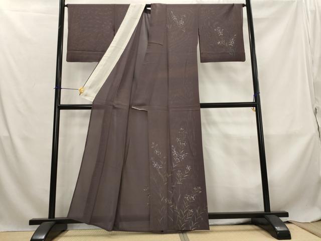 平和屋着物*夏物 訪問着 絽 草花文 金彩 正絹 逸品 AABL6288st