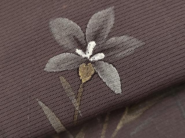 平和屋着物*夏物 訪問着 絽 草花文 金彩 正絹 逸品 AABL6288st