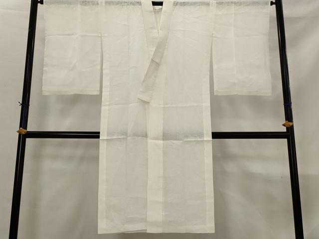 平和屋着物*夏物 長襦袢 流水草花紋紗 白色 麻 逸品 AABL6302st
