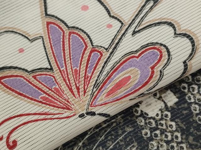 平和屋着物*夏物 訪問着 絽 舞蝶文 洗える着物 AABL6305st