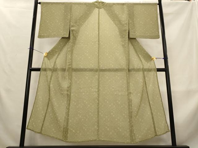 平和屋着物*夏物 小紋 紗 幾何学文様 AABL6306st