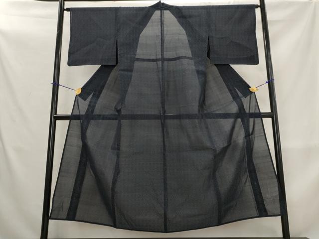 平和屋着物*夏物 本場大島紬 夏大島 亀甲文 正絹 逸品 AABL6323st