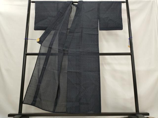 平和屋着物*夏物 本場大島紬 夏大島 亀甲文 正絹 逸品 AABL6323st