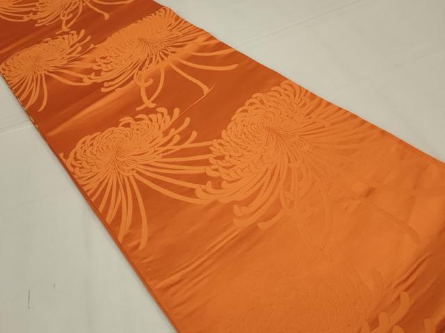 平和屋着物◎両面 六通柄袋帯 乱菊 金糸 正絹 逸品 AABL6367ou