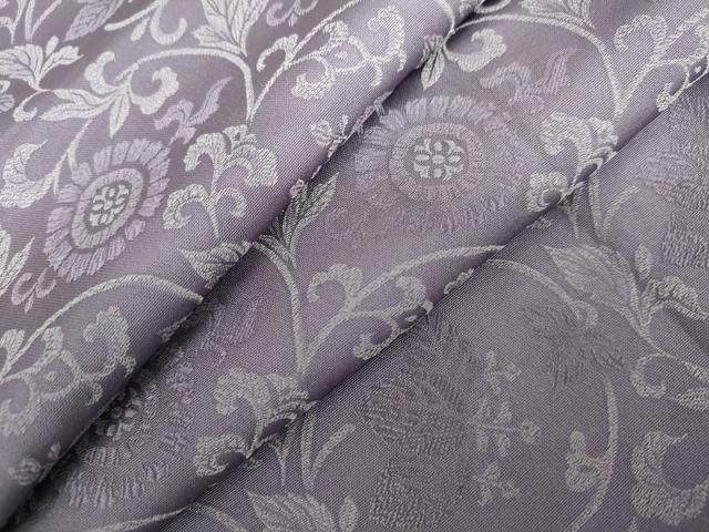 平和屋着物●お召 菊唐草 正絹 逸品 未使用 AABL6405cs