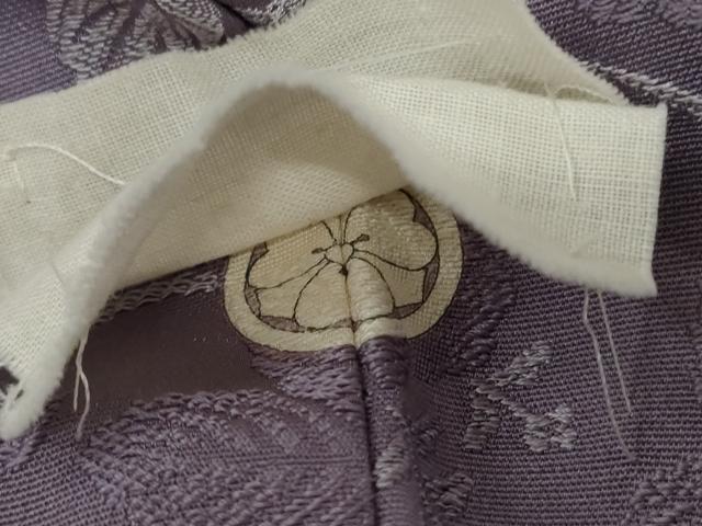 平和屋着物●お召 菊唐草 正絹 逸品 未使用 AABL6405cs