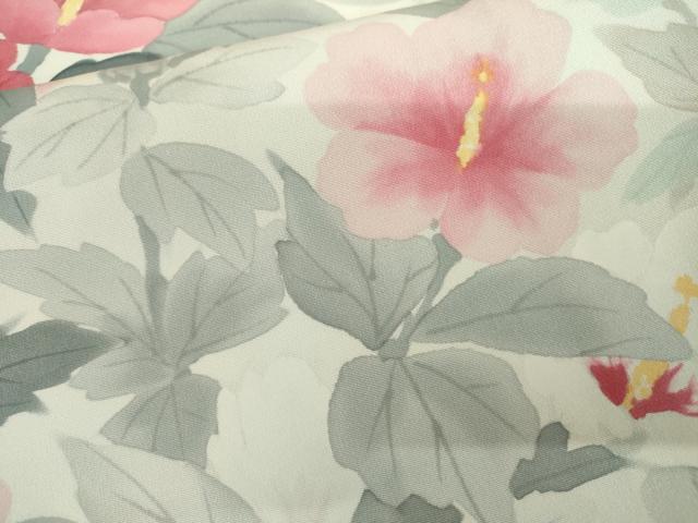 平和屋着物●巨匠 前田華清 手描き 訪問着 手描き 枝花文 暈し染め 正絹 逸品 AABL6410cs