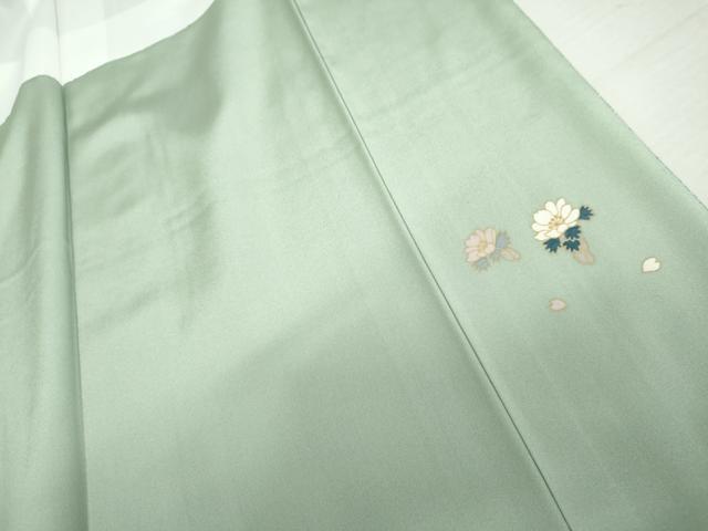 平和屋着物●訪問着 作家物 枝花文 暈し染め 正絹 逸品 AABL6415cs