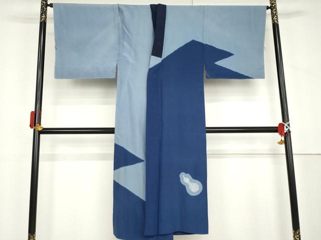 平和屋着物●男性 長襦袢 無双仕立て 絞り 瓢箪 正絹 逸品 未使用 AABL6427cs
