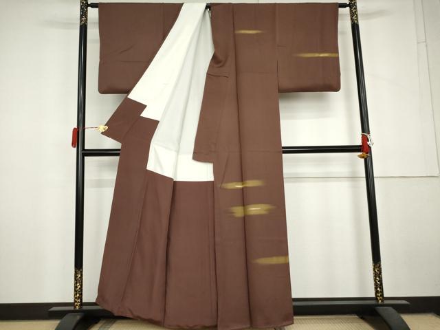 平和屋着物●訪問着 竹屋町刺繍 霞文 金糸 金彩 正絹 逸品 AABL6493cs