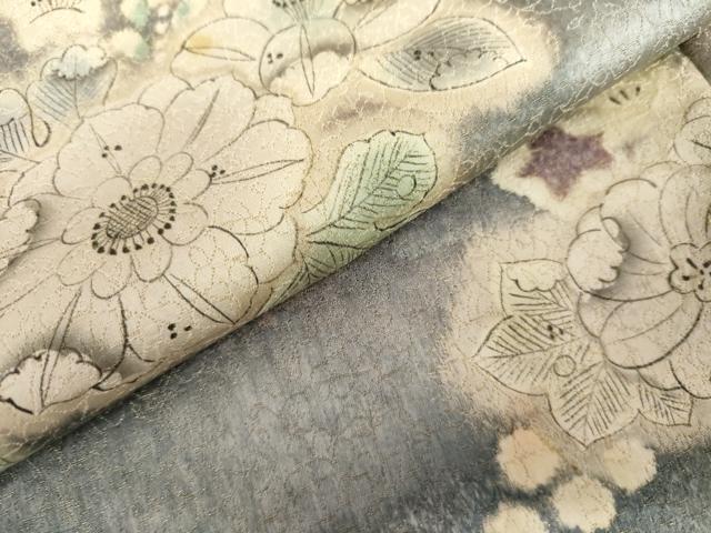 平和屋着物●豪華色留袖 作家物 辻が花 暈し染め 金通し地 正絹 逸品 AABL6501cs