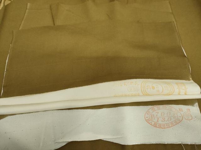 平和屋着物●訪問着 花蔦の葉文 金彩 丹後ちりめん 反端付き 正絹 逸品 AABL6505cs