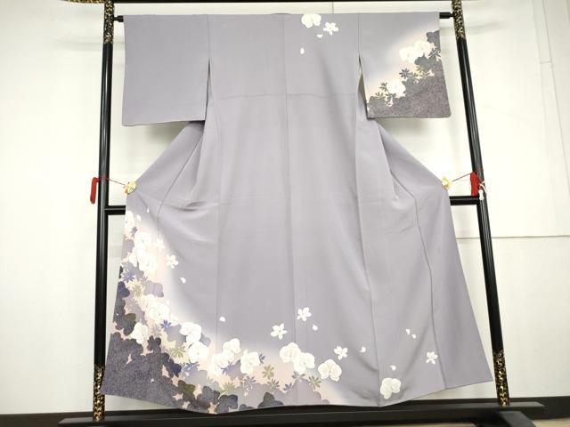 平和屋着物●染色作家 青野保夫 訪問着 舞花文 正絹 逸品 AABL6509cs