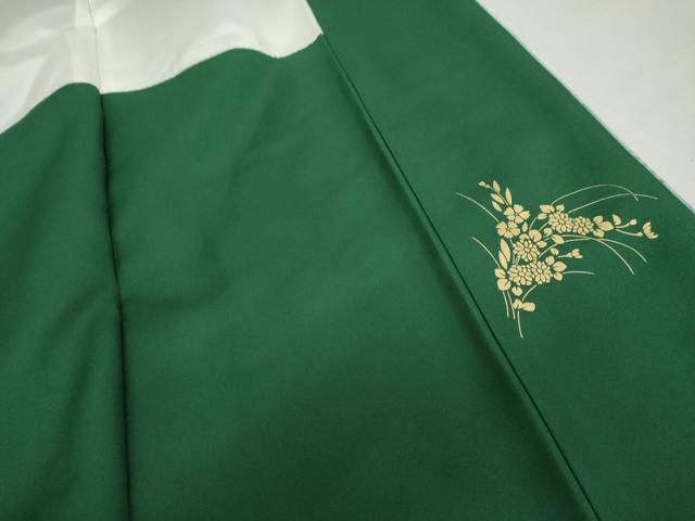平和屋着物●豪華振袖 刺繍 渡橋風景花文 暈し染め 金糸 金彩 正絹 逸品 AABL6518cs