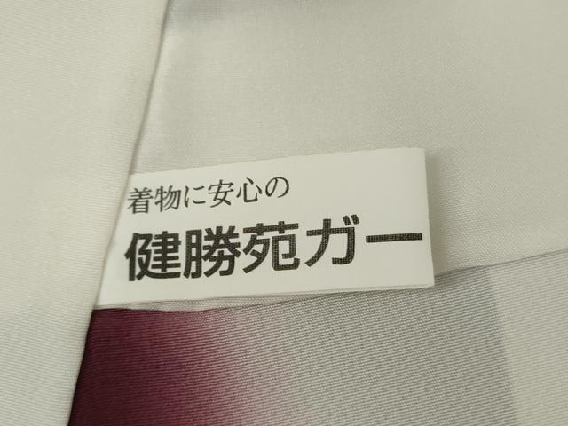平和屋着物●伝統工芸師 服部光擴 束ね熨斗文 丹後ちりめん 健勝苑扱い 反端付き 正絹 逸品 未使用 AABL6544cs