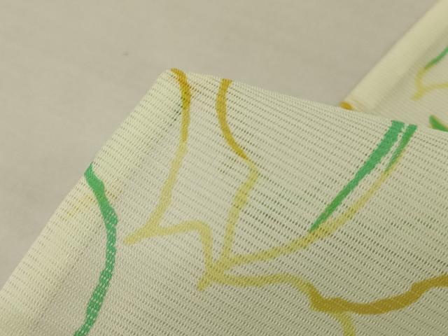 平和屋着物*夏物 小紋 絽 花尽くし 洗える着物 AABL6569jd