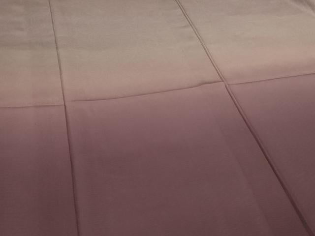 平和屋着物*夏物 訪問着 絽 泥草木染 墨流し霞文 暈し染め 反端付き 正絹 逸品 AABL6575jd