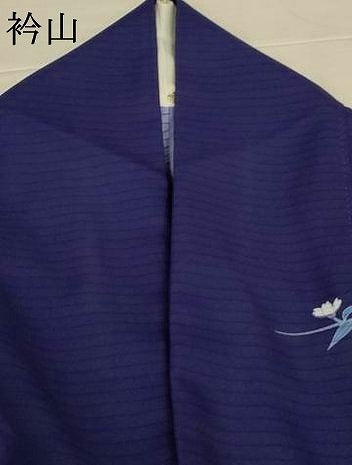 平和屋着物*夏物 訪問着 絽縮緬 刺繍 枝垂れ草花文 暈し染め 金彩 洗える着物 AABL6662jd