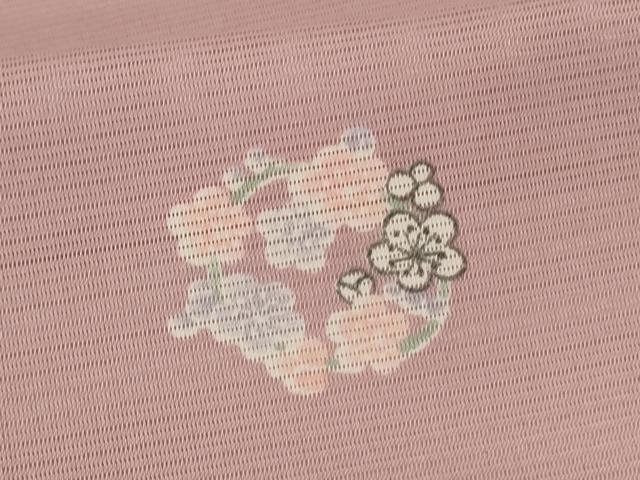 平和屋着物*夏物 小紋 絽 花丸文 洗える着物 AABL6685jd