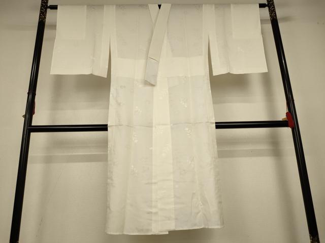 平和屋着物*夏物 長襦袢 絽 草花紋紗 生成り色 正絹 逸品 AABL6700jd