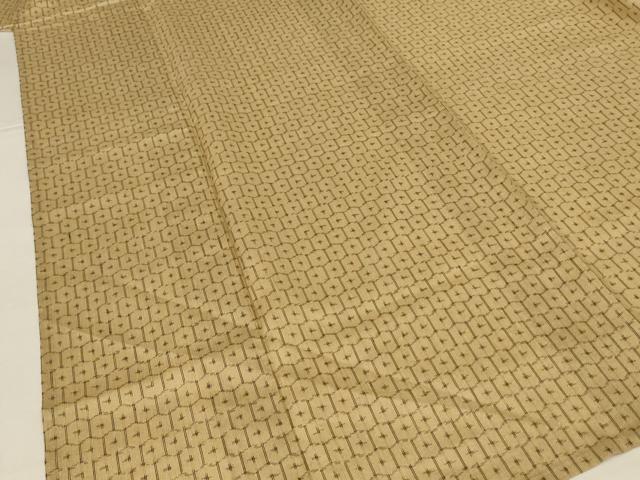 平和屋着物*夏物 結城上布 麻生里 亀甲文 ますいわ屋扱い 証紙付き AABL6708jd