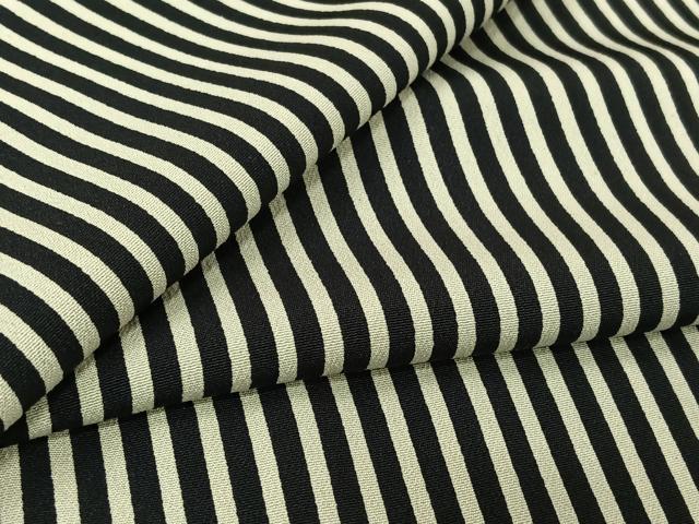 平和屋着物▽上質な小紋 単衣 縞 正絹 逸品 AABL6776jh