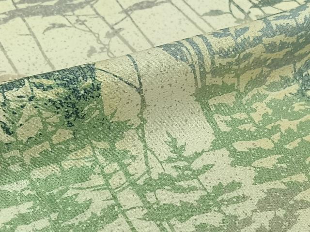 平和屋着物▽訪問着 単衣 樹林文 暈し染め 正絹 逸品 未使用 AABL6785jh