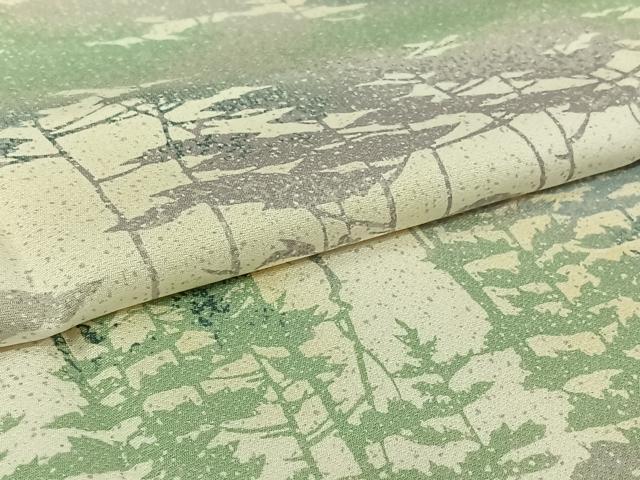 平和屋着物▽訪問着 単衣 樹林文 暈し染め 正絹 逸品 未使用 AABL6785jh