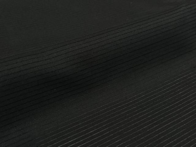 平和屋着物▽男性 夏 絽 長羽織 黒紋付 正絹 逸品 AABL6790jh