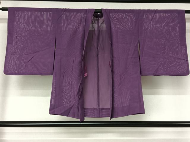 平和屋着物▽羽織 スリーシーズン 春夏秋 塵除け 江戸紫色 洗える着物 AABL6812jh