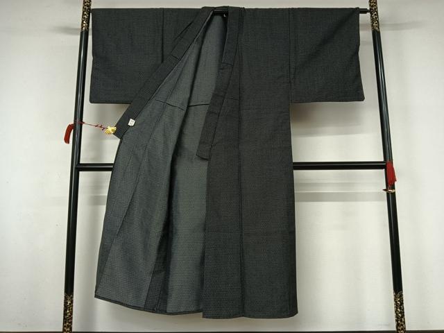 平和屋着物▽男性 小紋 単衣 総詰め AABL6843jh