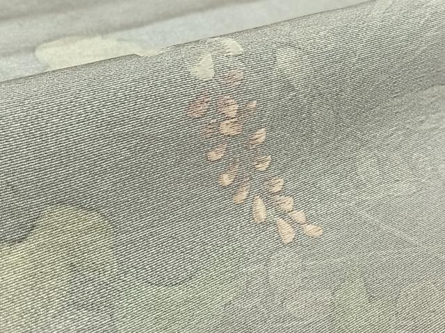 平和屋着物▽訪問着 単衣 刺繍 ろうけつ染め 草花文 正絹 逸品 AABL6860jh