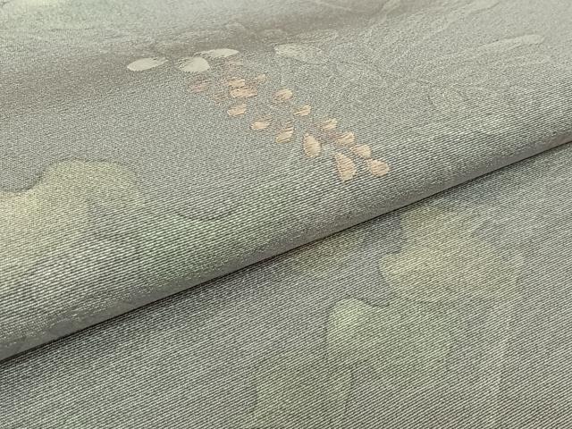 平和屋着物▽訪問着 単衣 刺繍 ろうけつ染め 草花文 正絹 逸品 AABL6860jh