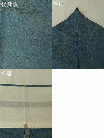 平和屋着物▽上質な小紋 単衣 作家物 霞文 正絹 逸品 AABL6867jh
