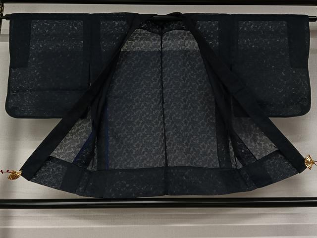 平和屋着物▽羽織 スリーシーズン 春夏秋 塵除け 草花文 洗える着物 AABL6891jh