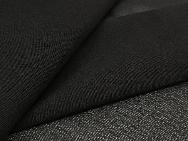平和屋着物▽羽織 スリーシーズン 春夏秋 塵除け 黒地 正絹 逸品 AABL6903jh