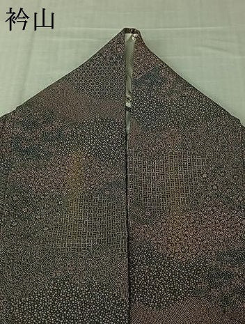 平和屋着物▽江戸小紋 単衣 寄せ小紋柄 正絹 逸品 AABL6909jh