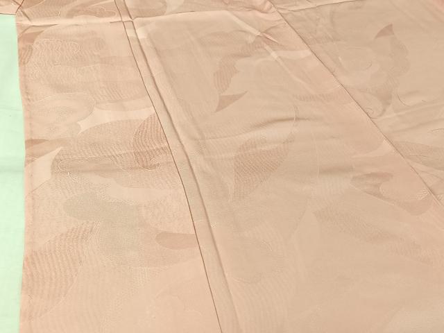 平和屋着物▽上質な色無地 単衣 草花地紋 虹色 正絹 逸品 AABL6945jh