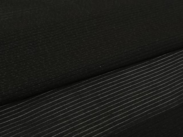 平和屋着物▽男性 長羽織 スリーシーズン 春夏秋 塵除け 黒地 正絹 逸品 AABL6964jh