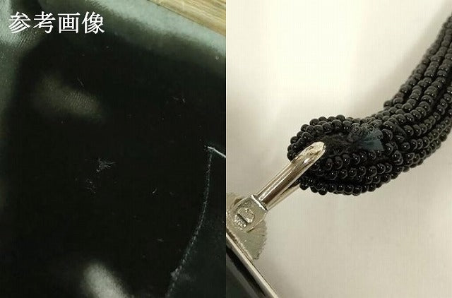 平和屋着物●和装小物 和装バッグ ハンドバッグ ビーズバッグ 幾何学花文 逸品 AABL7005ay