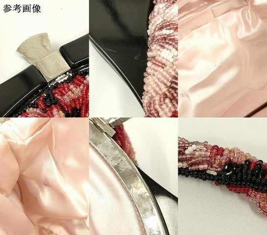 平和屋着物●和装小物 和装バッグ ハンドバッグ ビーズバッグ 花唐草 逸品 AABL7006ay