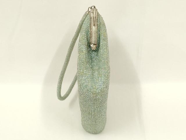 平和屋着物●和装小物 和装バッグ ハンドバッグ ビーズバッグ 花柄 乱菊 逸品 AABL7020ay