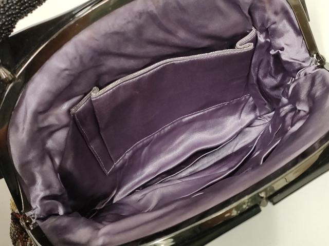 平和屋着物●和装小物 和装バッグ ハンドバッグ ビーズバッグ 花菱 逸品 AABL7052ay