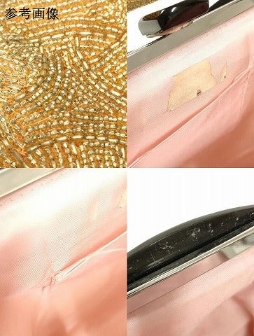 平和屋着物●和装小物 和装バッグ ハンドバッグ ビーズバッグ 丸繋ぎ 逸品 AABL7056ay