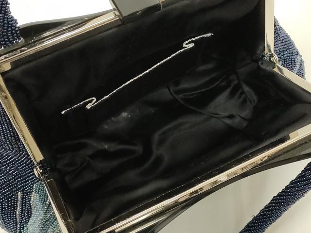 平和屋着物●和装小物 和装バッグ ハンドバッグ ビーズバッグ 幾何学模様 逸品 AABL7066ay