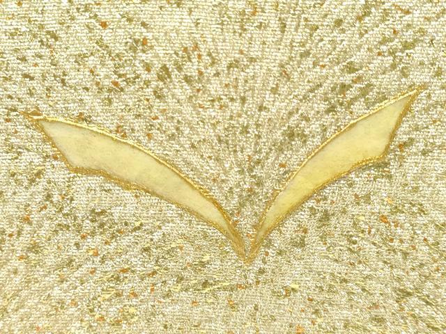 平和屋着物●和装小物 和装バッグ・草履セット 紗織 ハンドバッグ 金糸 金彩 逸品 AABL7073ay