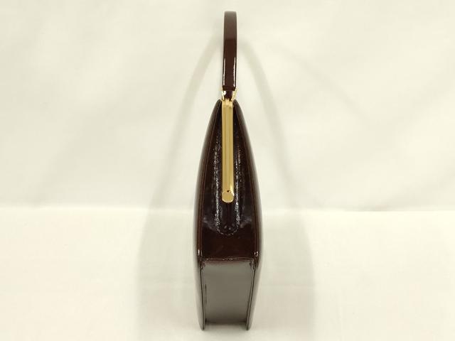 平和屋着物●和装小物 和装バッグ・草履セット ハンドバッグ 舞蝶文 金彩 本皮製品 逸品 未使用 AABL7087ay