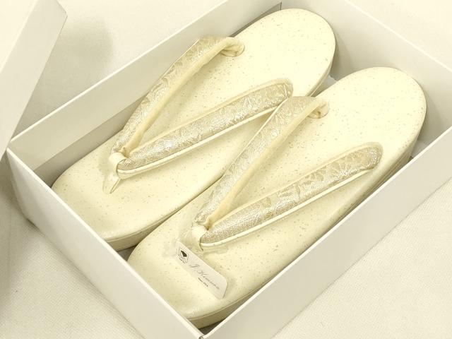 平和屋着物●和装小物 和装草履 紗織 金銀糸 逸品 未使用 AABL7104ay