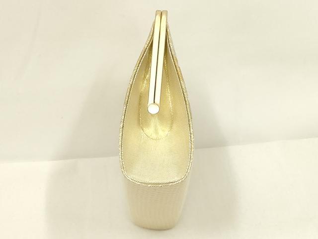 平和屋着物▼和装小物 和装バッグ・草履セット ハンドバッグ クラッチバッグ 金糸 逸品 AABL7110ay